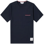 Thom Browne Rwb Pocket Trim Short-Sleeve Tee