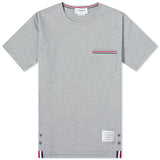 Thom Browne Rwb Pocket Trim Short-Sleeve Tee