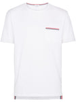 Thom Browne Rwb Pocket Trim Short-Sleeve Tee