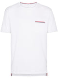 Thom Browne Rwb Pocket Trim Short-Sleeve Tee