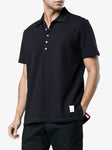 Thom Browne Center-Back Stripe Piqué Polo