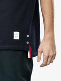 Thom Browne Center-Back Stripe Piqué Polo