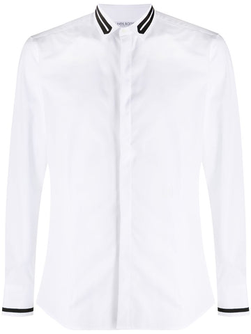 Neil Barrett Tape Collar Tuxedo Shirt 20FW