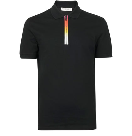 Givenchy Tye and Dye Zipped Short Sleeve polo 20FW