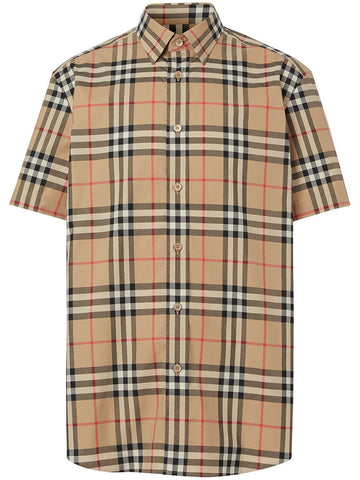 Burberry Check Short-Sleeve Shirt 8020869