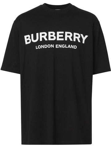 Burberry Logo Print Cotton T-shirt