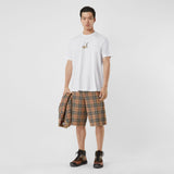 Burberry Deer Print Cotton Oversized T-shirt 80223701