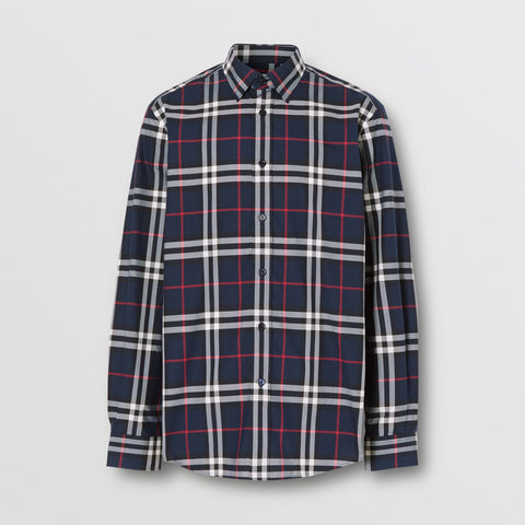 Burberry Check Cotton Poplin Shirt 8020865